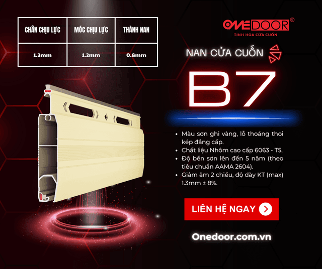 Nan cửa cuốn B7