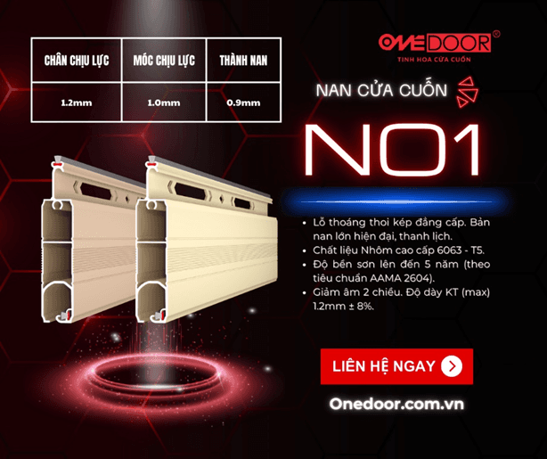Nan cửa cuốn N01