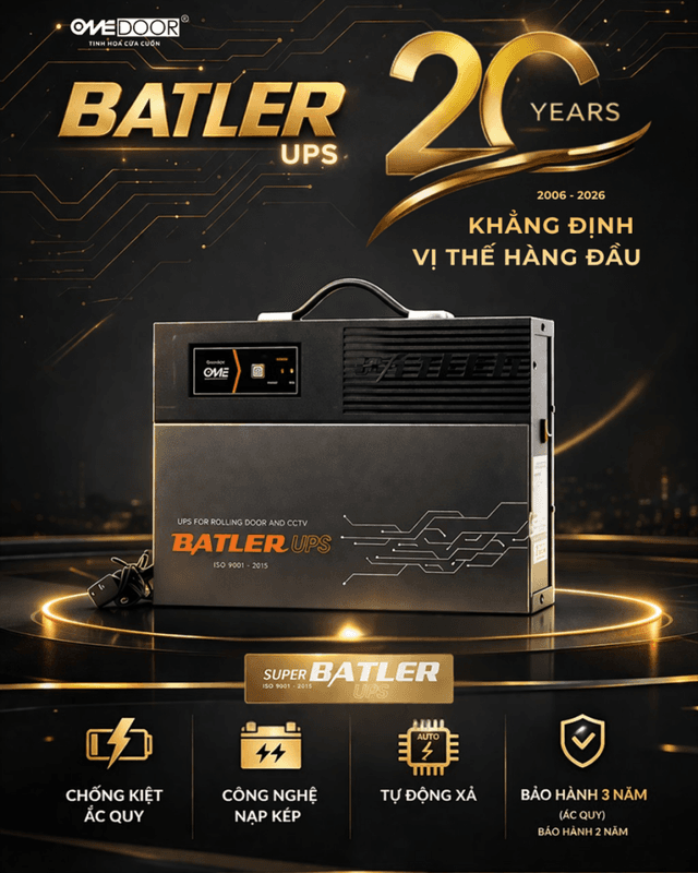 Batler UPS | Bình lưu điện cửa cuốn