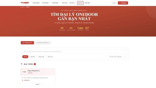 Đại Lý Cửa Cuốn ONEDOOR Chính Hãng Gần Bạn 2026