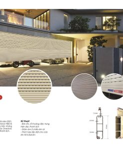 Thi công cửa cuốn khe thoáng onedoor n06