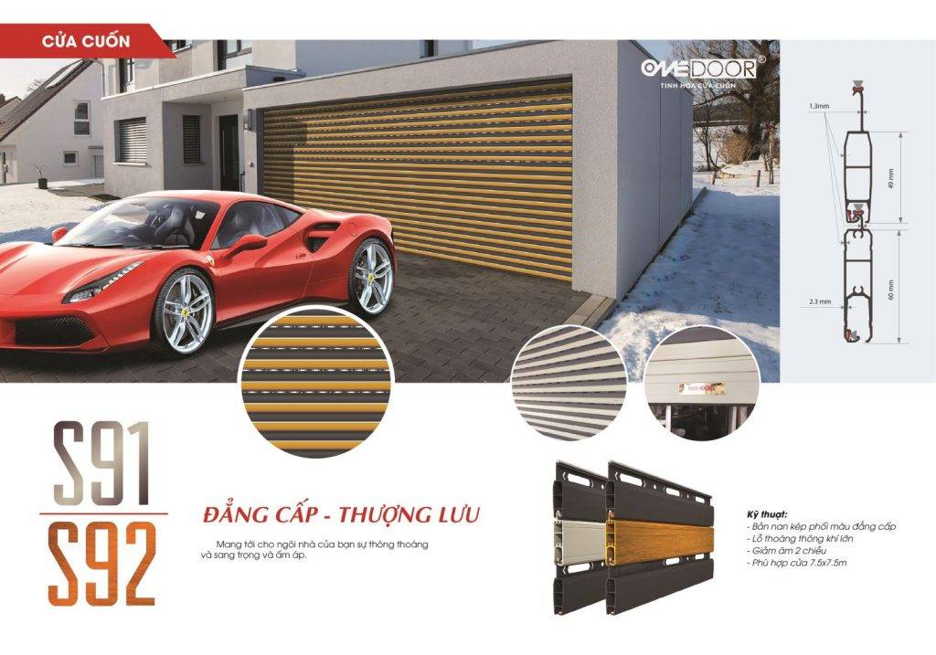 Lắp đặt cửa cuốn siêu thoáng onedoor s92