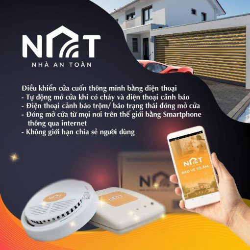 Điều khiển cửa cuốn qua điện thoại